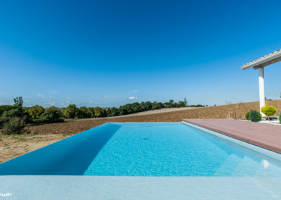 Piscine débordement