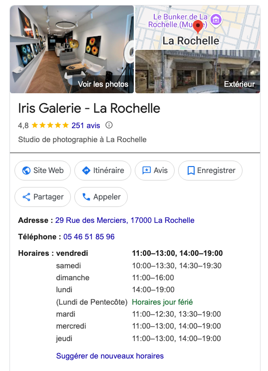 iris galerie la rochelle